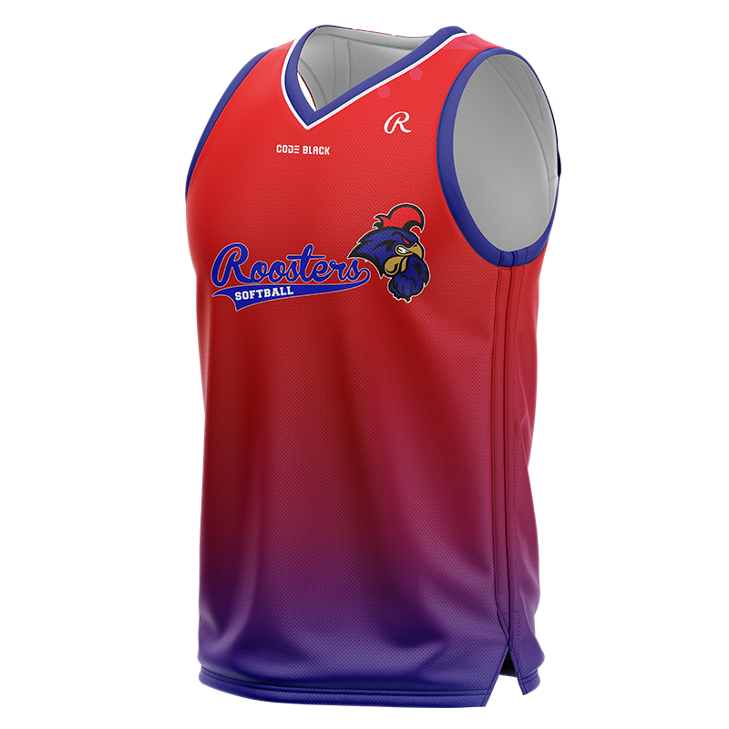 Roosters Faded Basketball Jersey